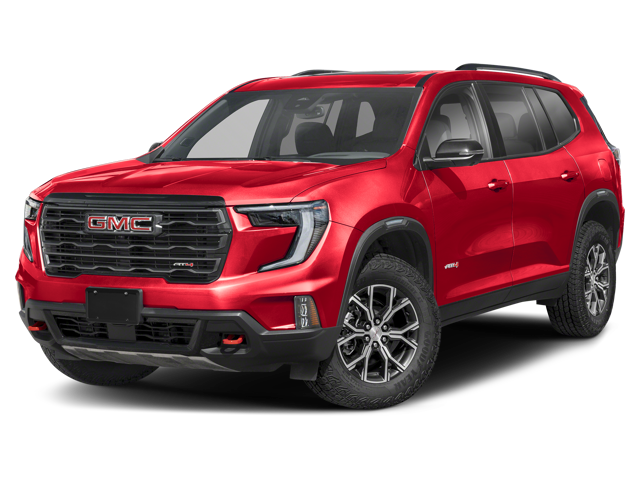 a red 2025 gmc acadia