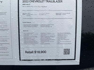 2022 Chevrolet Trailblazer AWD 4dr LT