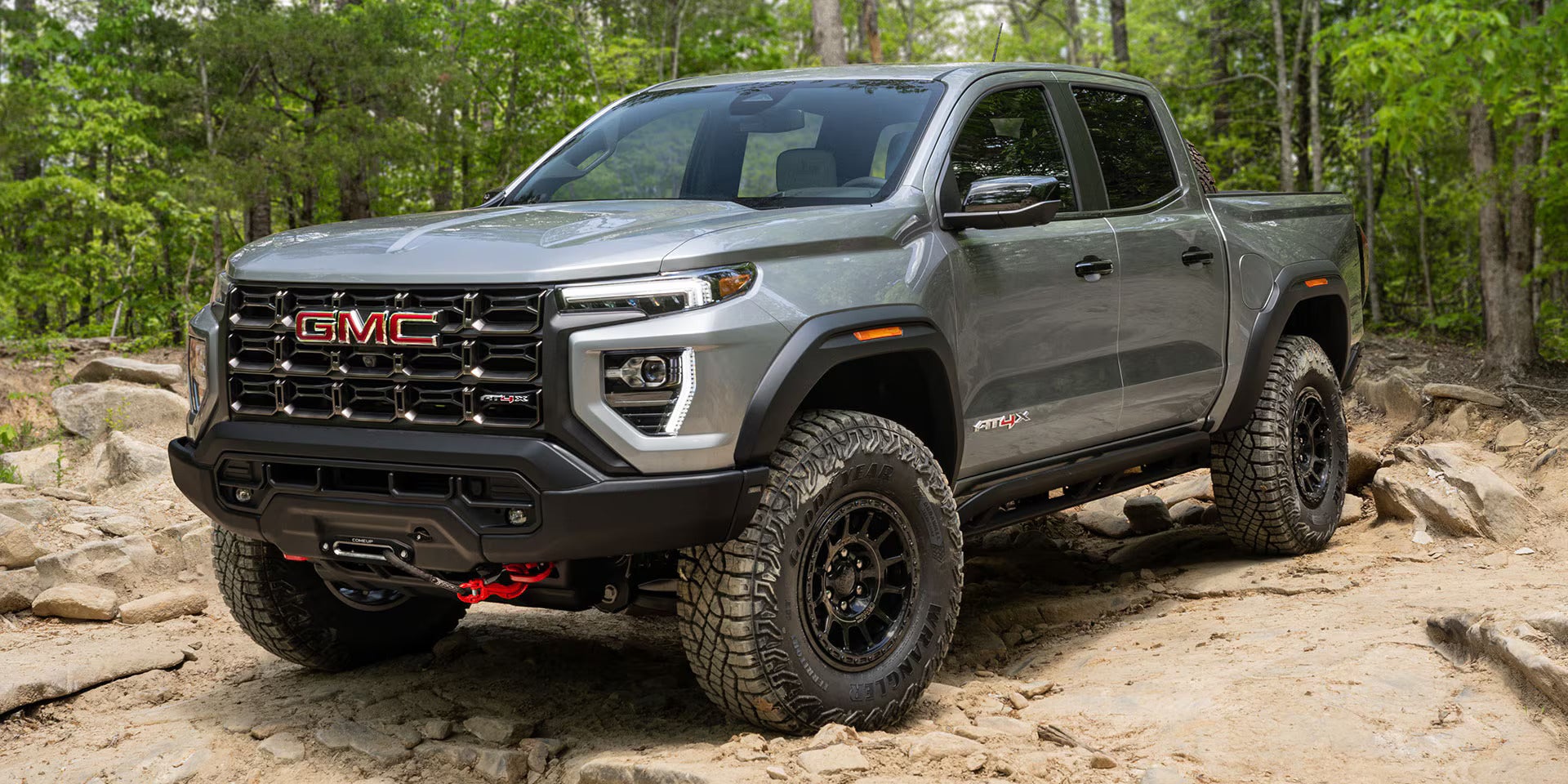 2026 GMC Canyon parked in the sand